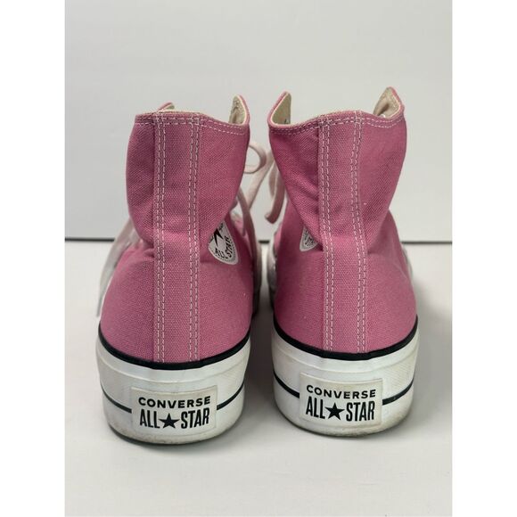 Chuck Taylor Converse high Top platform pink sz 9.5 - Picture 6 of 9